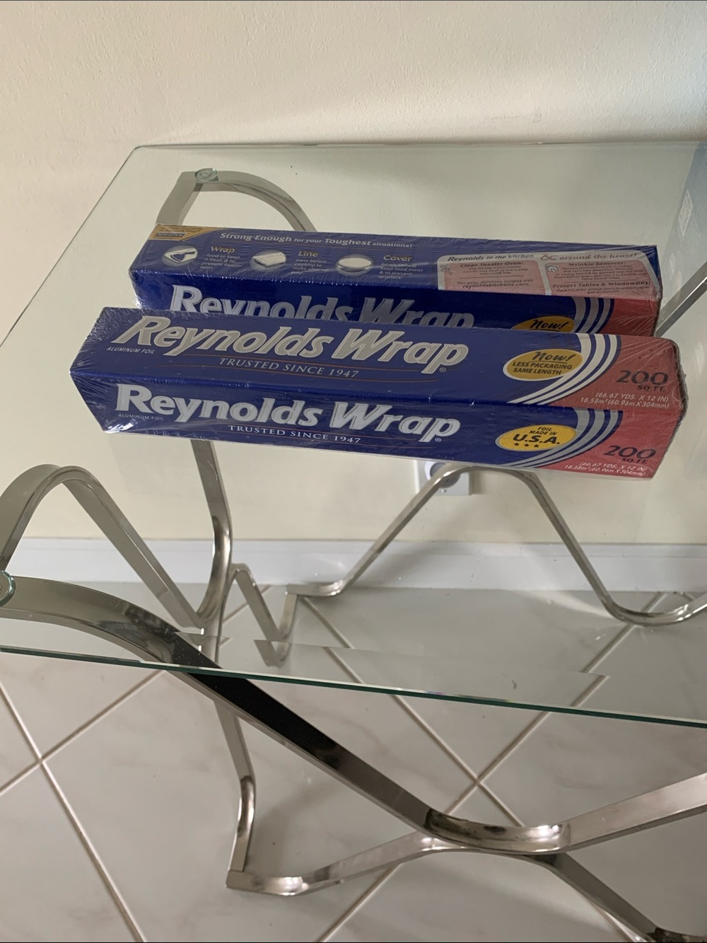 2 boxes Reynolds’s Wrap Aluminum Foil - Silver200SQFT